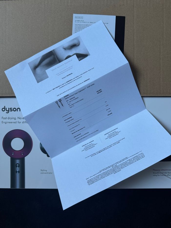 Sèche cheveux Dyson Supersonic Gris Rose Fuchsia - photo numéro 2