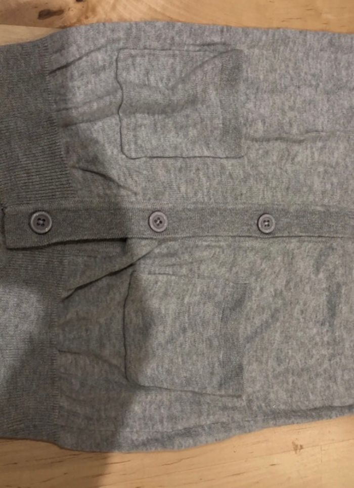 Gilet gris manche courte - photo numéro 3