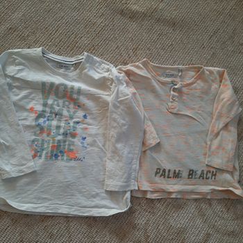 2 Tee-shirt manches longues