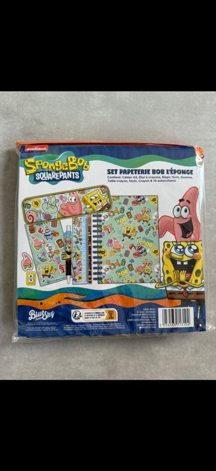 Set papeterie Bob l'éponge Neuf - photo numéro 8