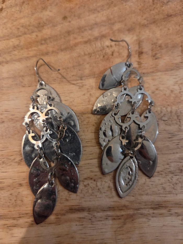 Lot 6 paires boucles d’oreilles fantaisie (argentées + dorées) - photo numéro 13