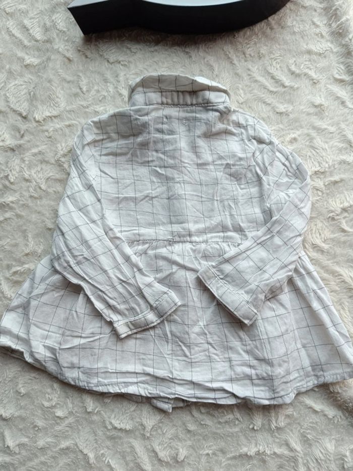 Chemise à carreaux manches longues Fille 18 mois Kiabi - photo numéro 6
