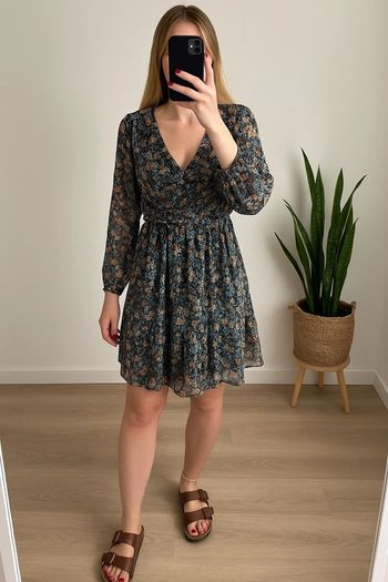 Robe fluide imprimée fleurie - Taille S/M - Neuve - C’Flo