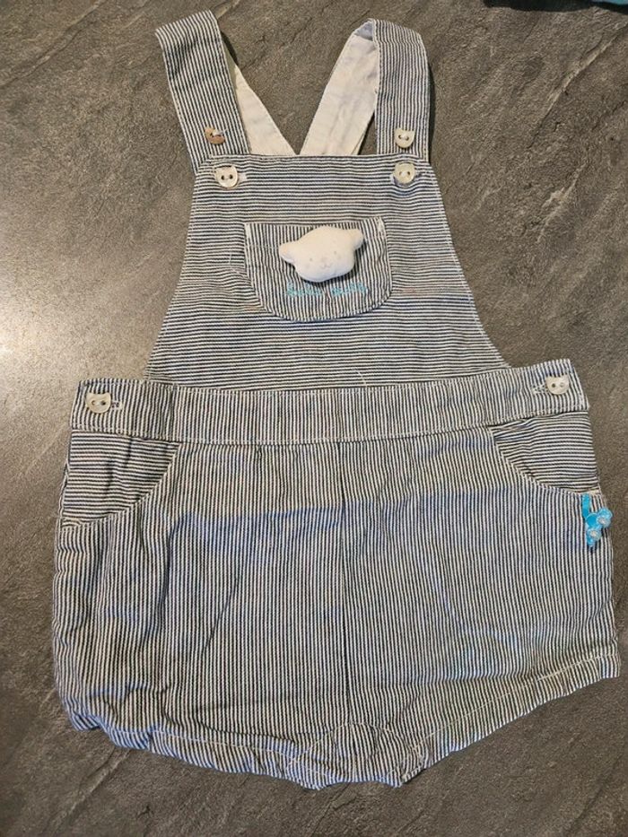Salopette short bébé taille 1 mois