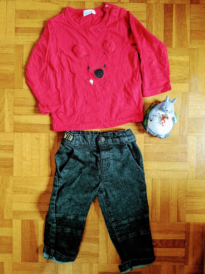 Ensemble tee shirt Disney jean Grain de blé 6 mois