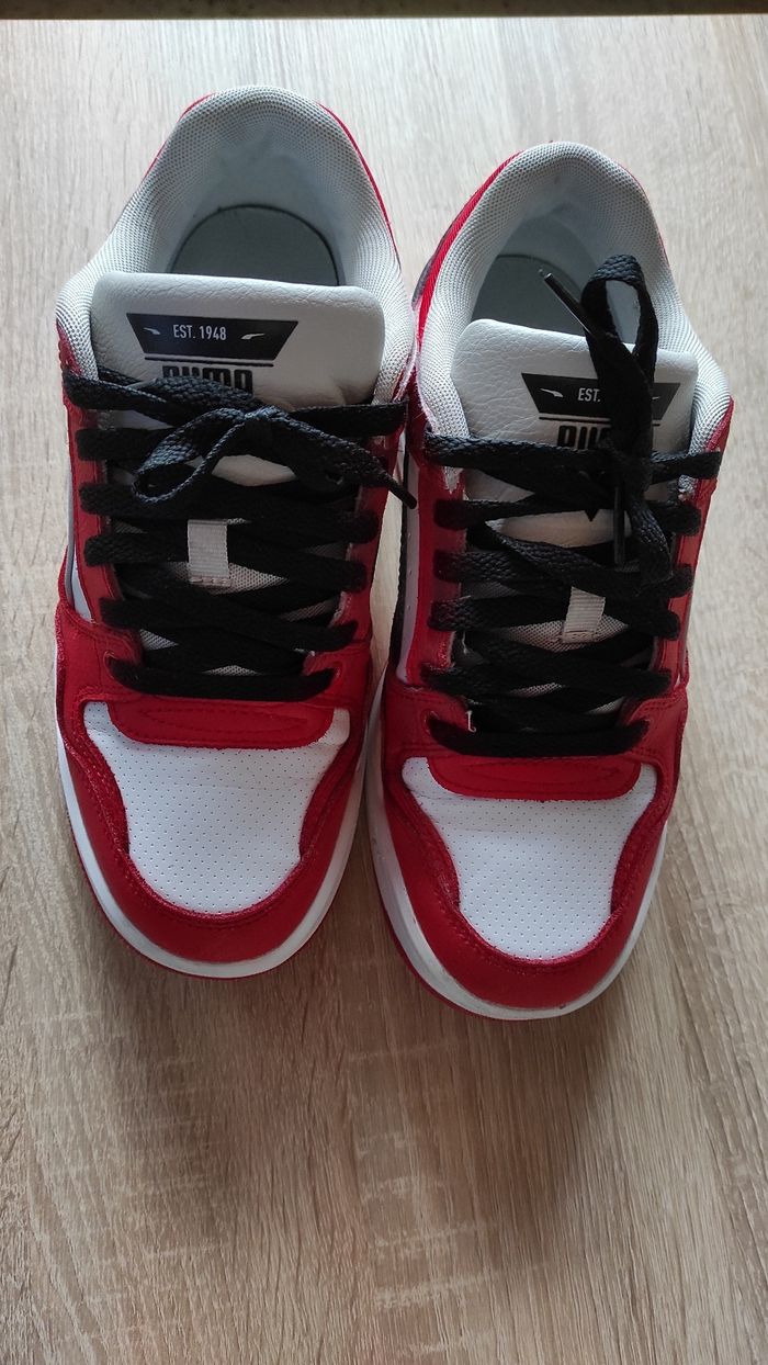 Baskets Puma Rouge, Blanc & Noir - Taille 40 - photo numéro 4