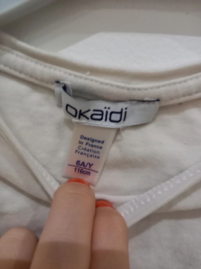 T-shirt manches longues Okaidi 6 ans - photo numéro 4