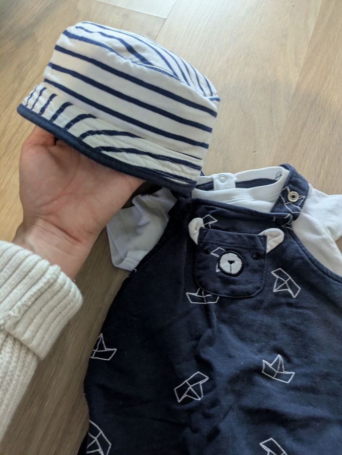 Ensemble salopette bébé 3mois - photo numéro 2