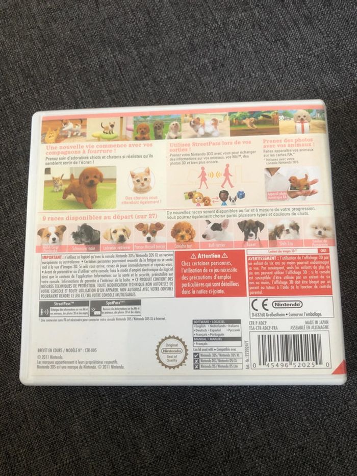 Jeu 3DS nintendogs + cats - photo numéro 2