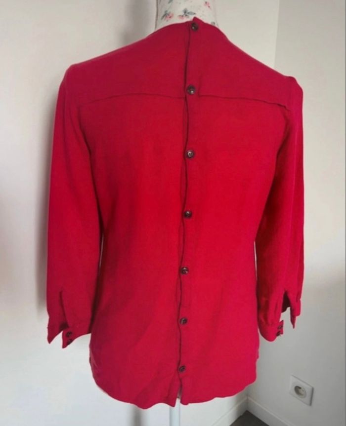 Blouse haut rouge Mango taille S ou 36 - photo numéro 8