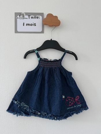 Robe à bretelle  - taille 1 mois 🌸