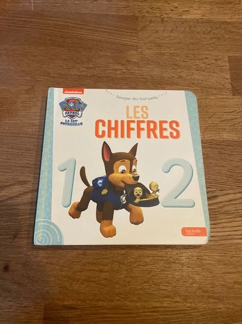 Livre cartonné Pat Patrouille L’imagier des tout petits Les chiffres Paw Patrol