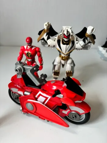 Lot figurines jouet robot bandai power rangers vintage