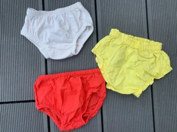 Lot de 3 caches couches bloomer tbe 3 mois obaibi mango