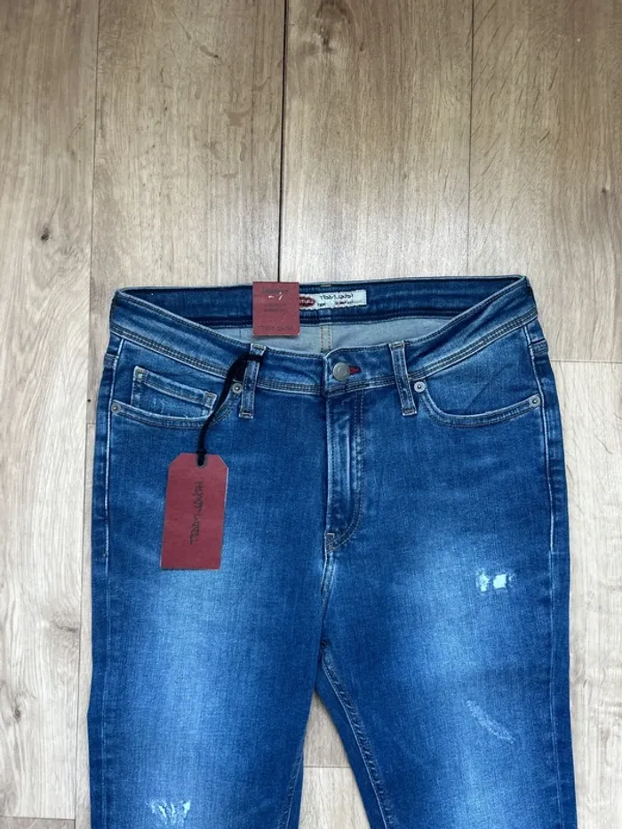 Jeans Teddy Smith bleu flash skinny op destroy 16ans - photo numéro 2