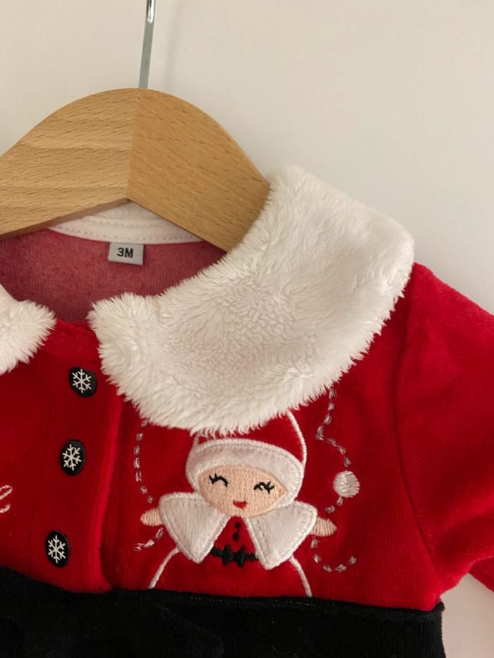 Robe velours de Noël 3 mois - photo numéro 3