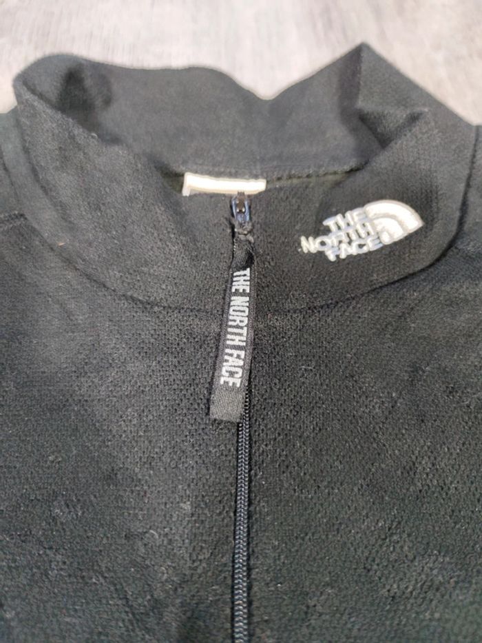 Pull Half Zip The North Face Noir Logo Brodé Taille XL Femme - photo numéro 3
