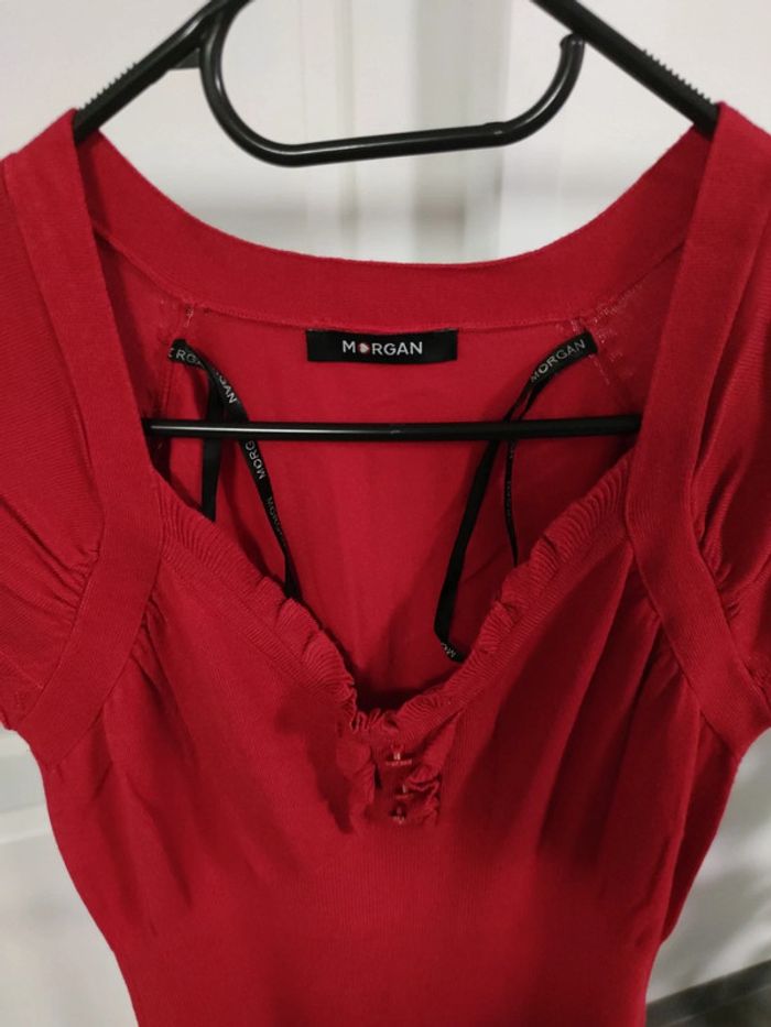 Robe pull rouge Morgan - photo numéro 2