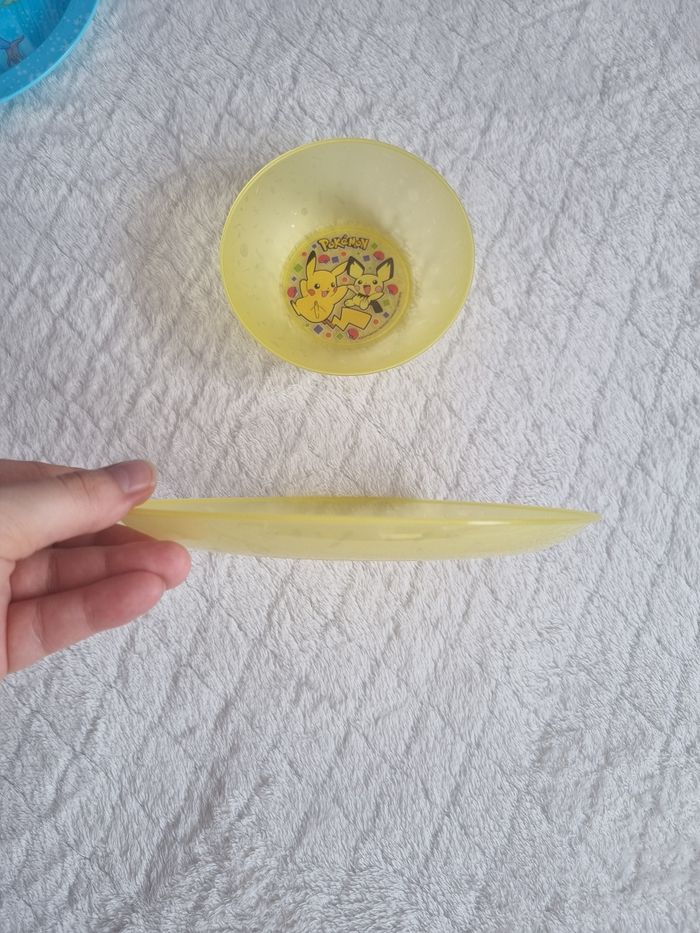 Assiette et bol pokemon jaune - photo numéro 3