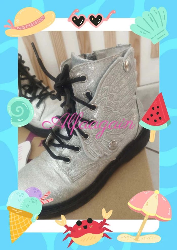 Bottines lelli Kelly 30 argentées - photo numéro 2