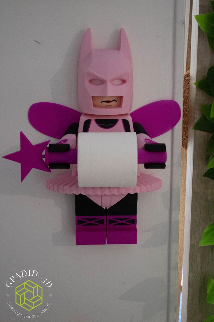 Dévidoir de papier toilette ou simple décoration murale dans un style Lego - photo numéro 3