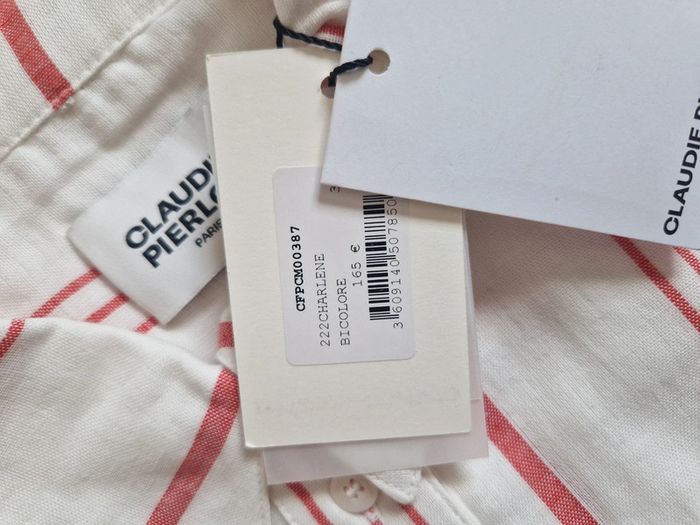 Chemise rayée Claudie Pierlot – Taille 38 – Neuve avec étiquette - photo numéro 9