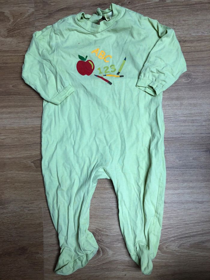Pyjama vert pomme 18M