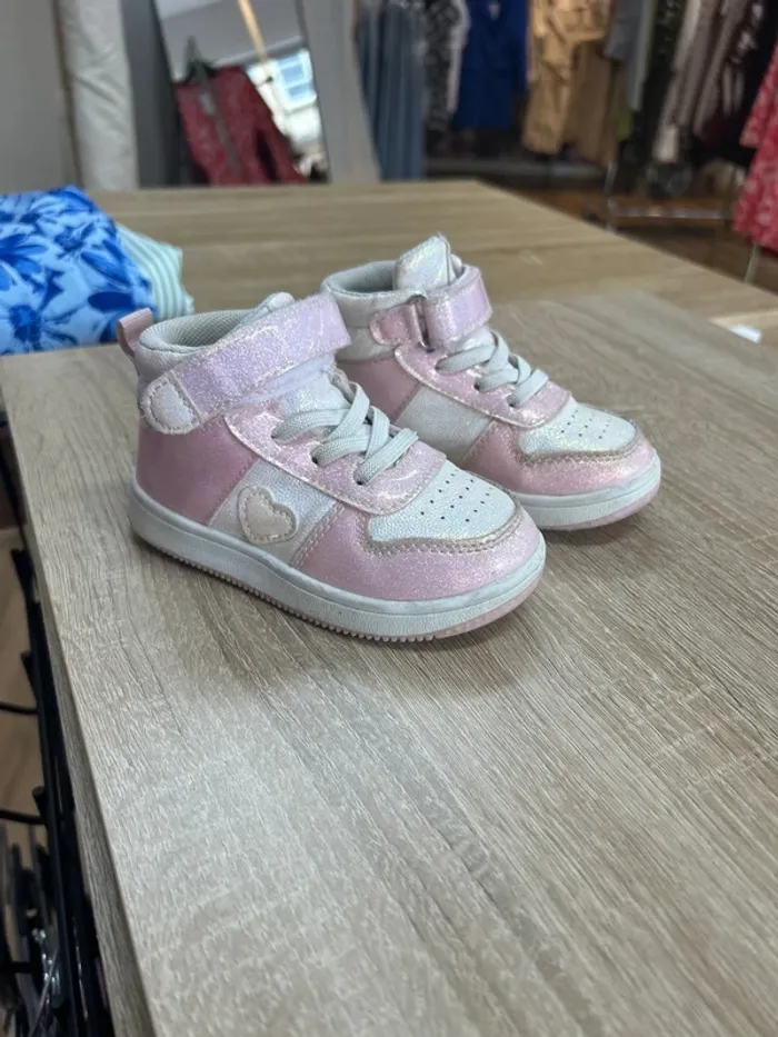 Basket fille basket enfant fille rose taille 22 - photo numéro 5