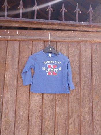 Tee-shirt manche longue bébé garçon 18 mois tex baby