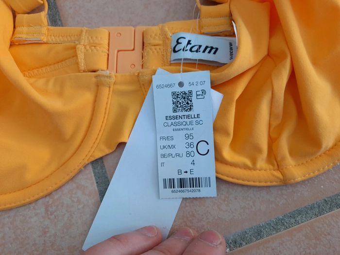 Haut de maillot de bain etam 95 c - photo numéro 3