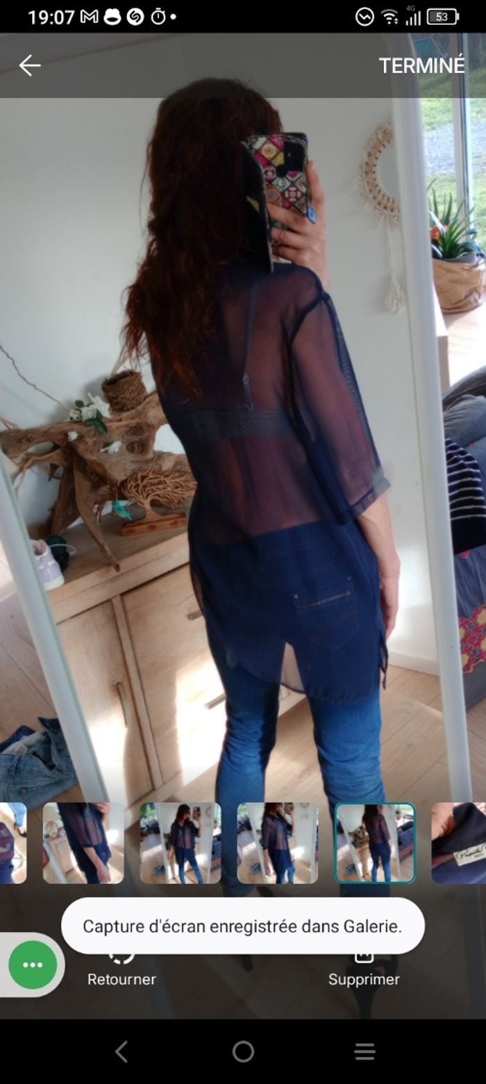 Chemise 50 transparent marine chic - Propriété Privée Paris c87 - photo numéro 7