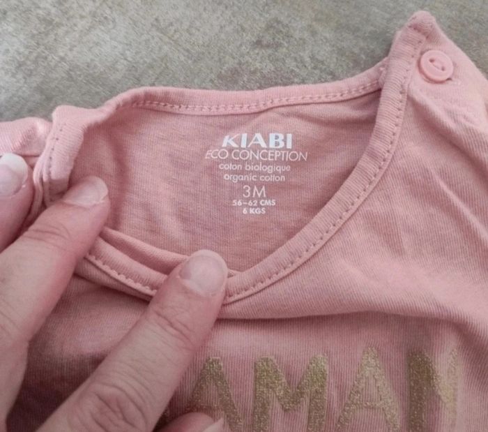 T shirt manches longues Kiabi 3mois - photo numéro 2