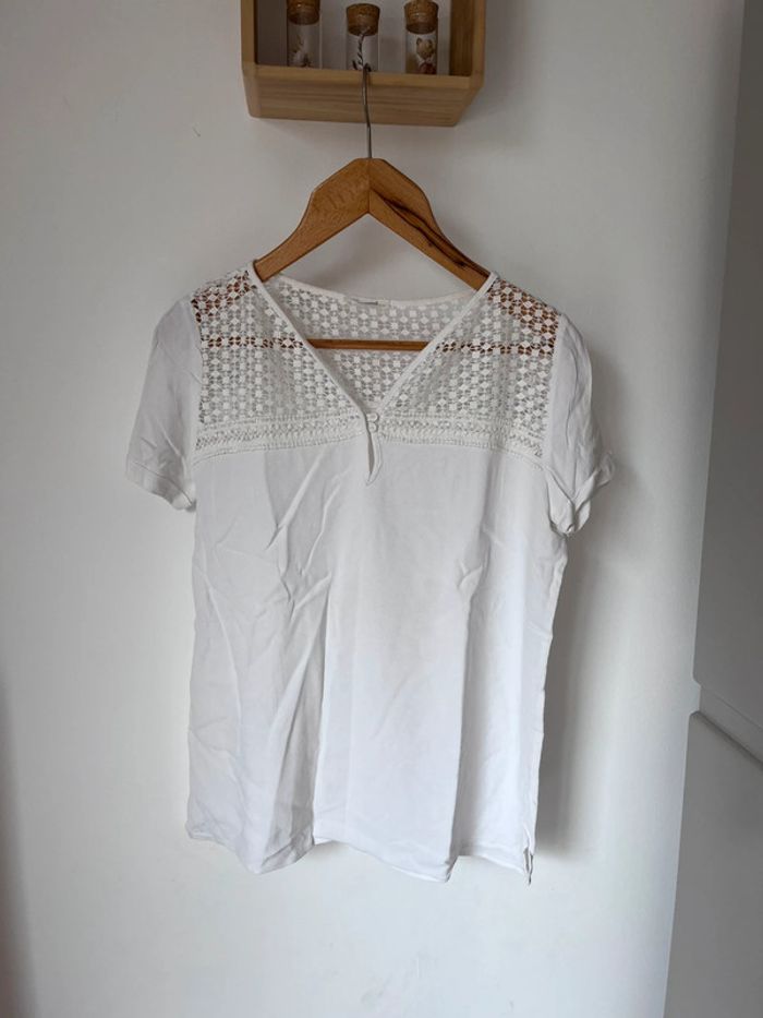 T-shirt blanc Promod