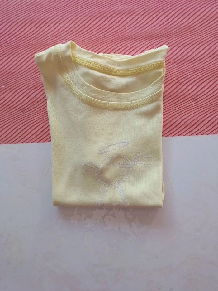 Tee shirt 5 ans jaune citron