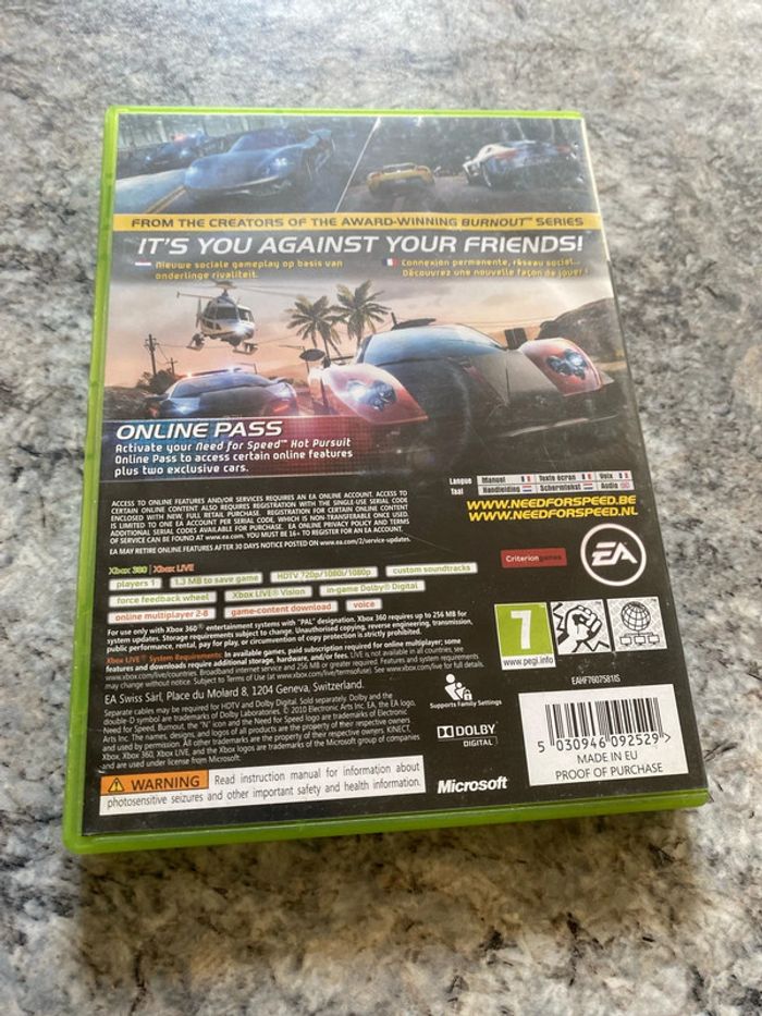 need for speed hot pursuit Xbox 360 - photo numéro 3