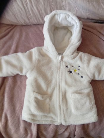 Veste bébé fille en velours 