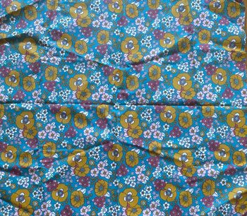 Tissu imprimé à fleurs en enduit
