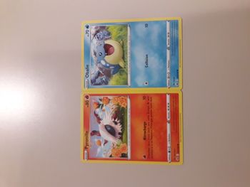 Pyronille + Obalie lot de 2 cartes Pokémon neuves
