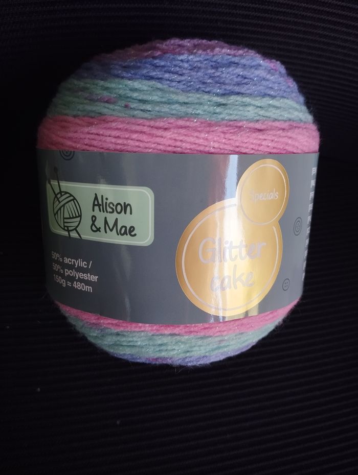 * 1 Glitter cake Specials rose vert bleu violet par Alison & Mae - photo numéro 2