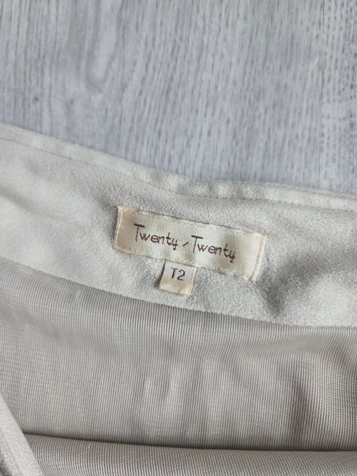 Jupe beige crème twenty/twenty - taille 2 (équiv. M) - photo numéro 3