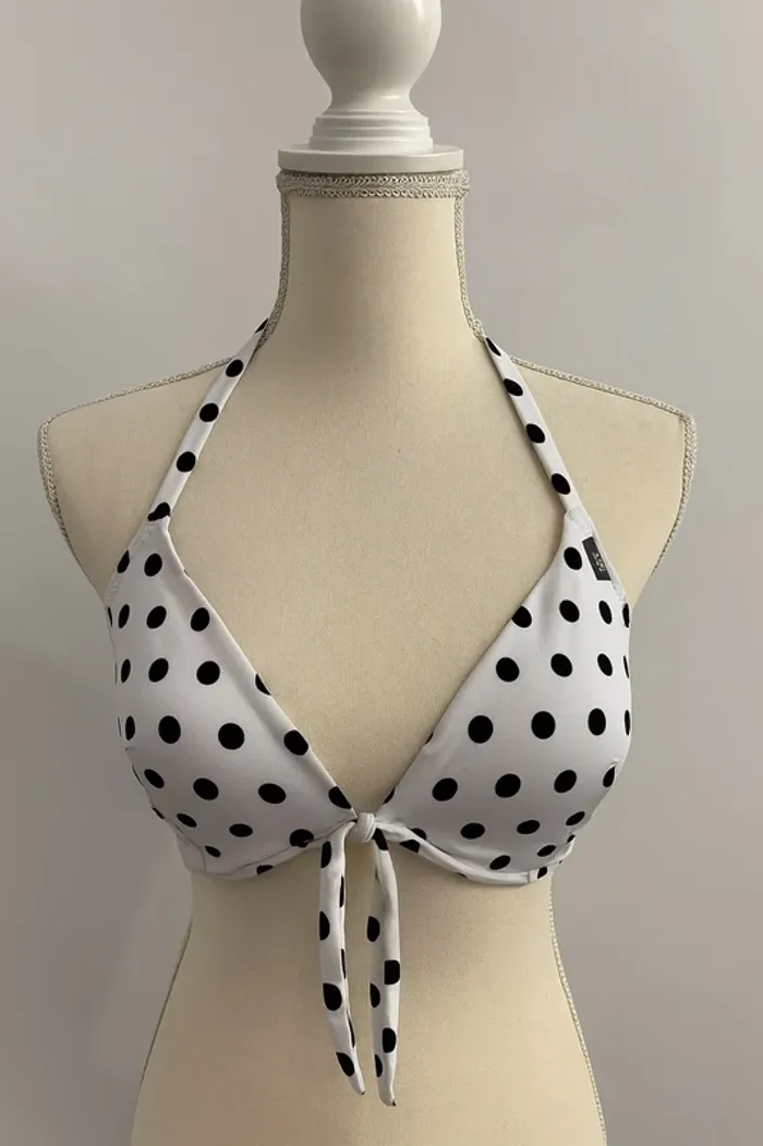 👙 Haut de maillot de bain Etam à pois – Neuf avec étiquette