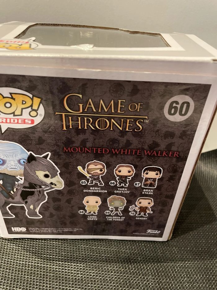 Games of thrones figurine Funko pop Rides Mounted White Walker 60 - photo numéro 6