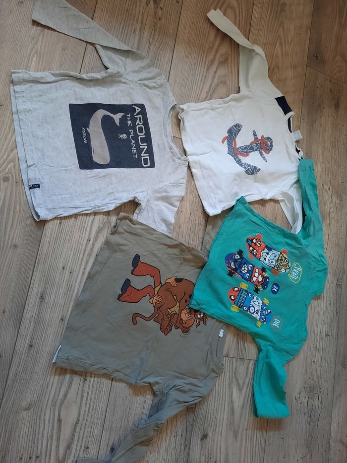 Lot de 4 t-shirts manches longues