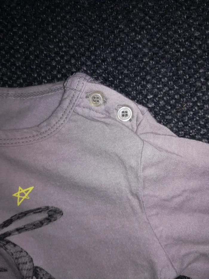 Lot de 4 tee-shirts pour l'été, bébé fille, 3mois - photo numéro 6