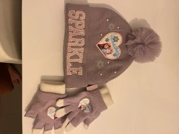 Mot bonnet et gants fille