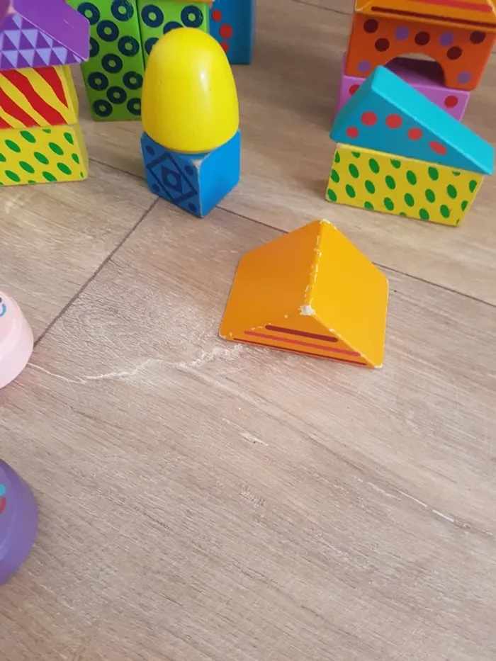 Lot de cubes en bois Janod - photo numéro 6