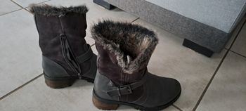 Bottines fourees grises