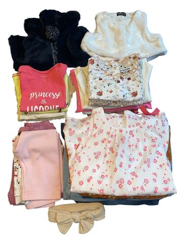 Lot vêtements vingtaine de pièces fille 9 mois