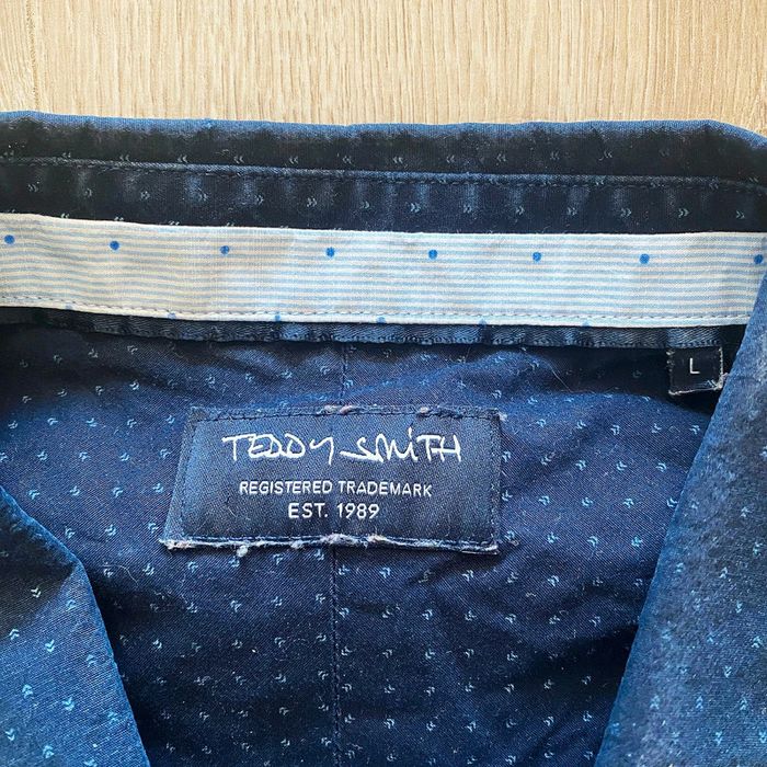 Teddy Smith Homme/Men Chemise Urban Life Bleu Exclusive Collection Y2K Working Day (Taille L) - photo numéro 4