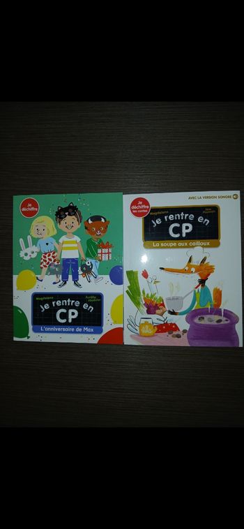 Lot de 2 livres je rentre en CP